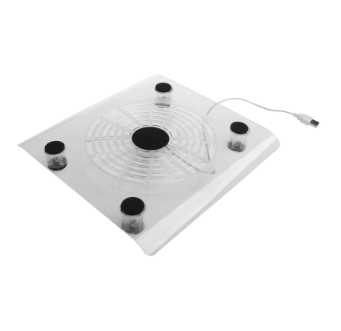 Laptop Cooler USB Cooling Big Fan LED Light Cooler Pad Stand for 15" PC Notebook