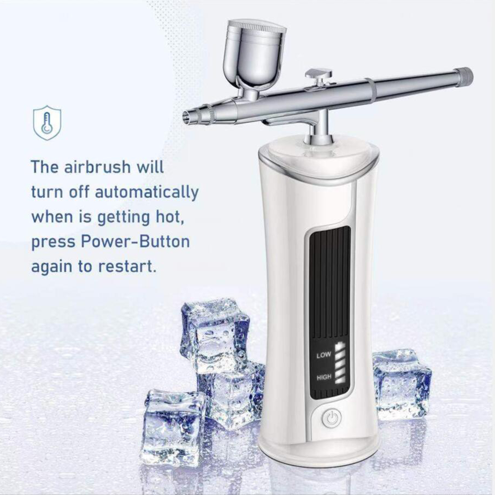 Action Airbrush Compressor Kit Makeup Face Nail Art Spray Cordless Paint Spray for Make-Up Cake Decoration Art Drawing Tool