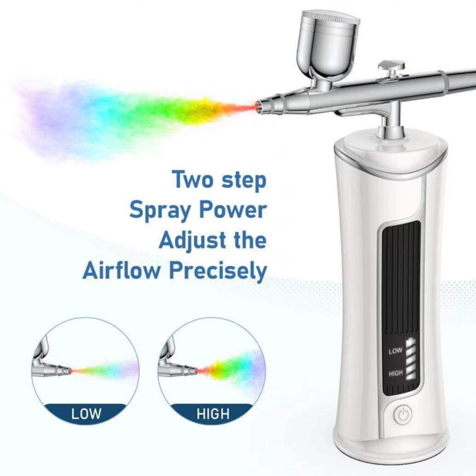 Action Airbrush Compressor Kit Makeup Face Nail Art Spray Cordless Paint Spray for Make-Up Cake Decoration Art Drawing Tool