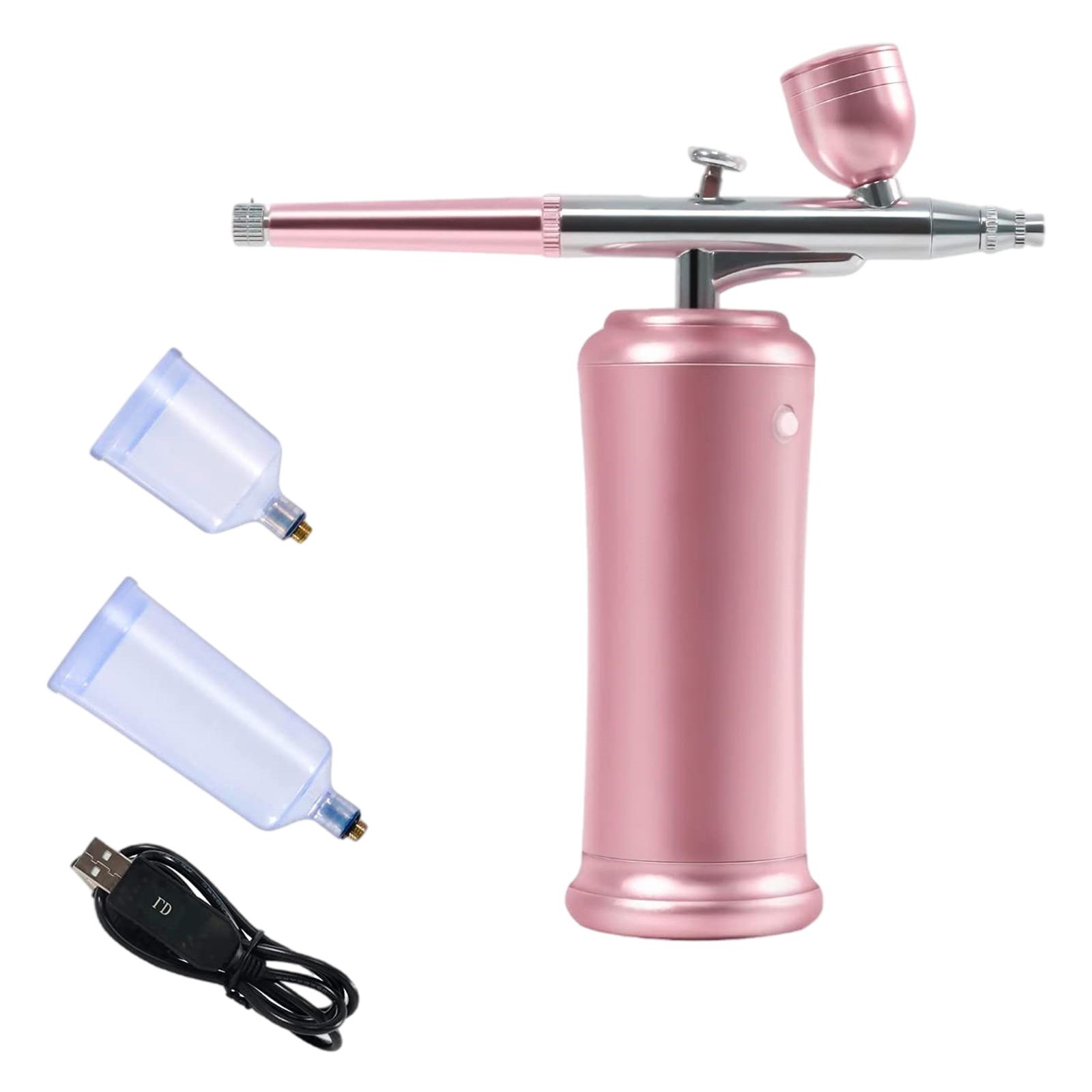 Cordless Portable Airbrush Kit Fog Mist Sprayer Rechargeable Mini Air-Brush Paint Spray Gun for Nail Art Barber Cake Tattoo