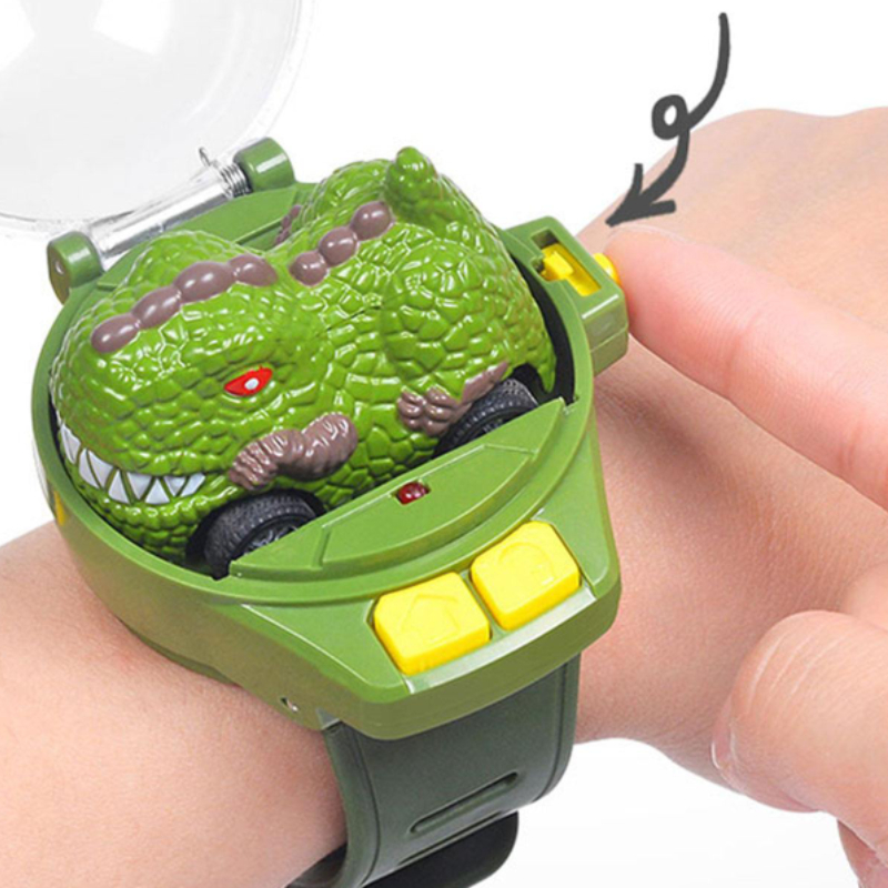 New Children's Dinosaur Toys Alloy Watch Remote Control Car Mini Small Car Watch Remote Control Car Boy Toys Gifts Hot Sales