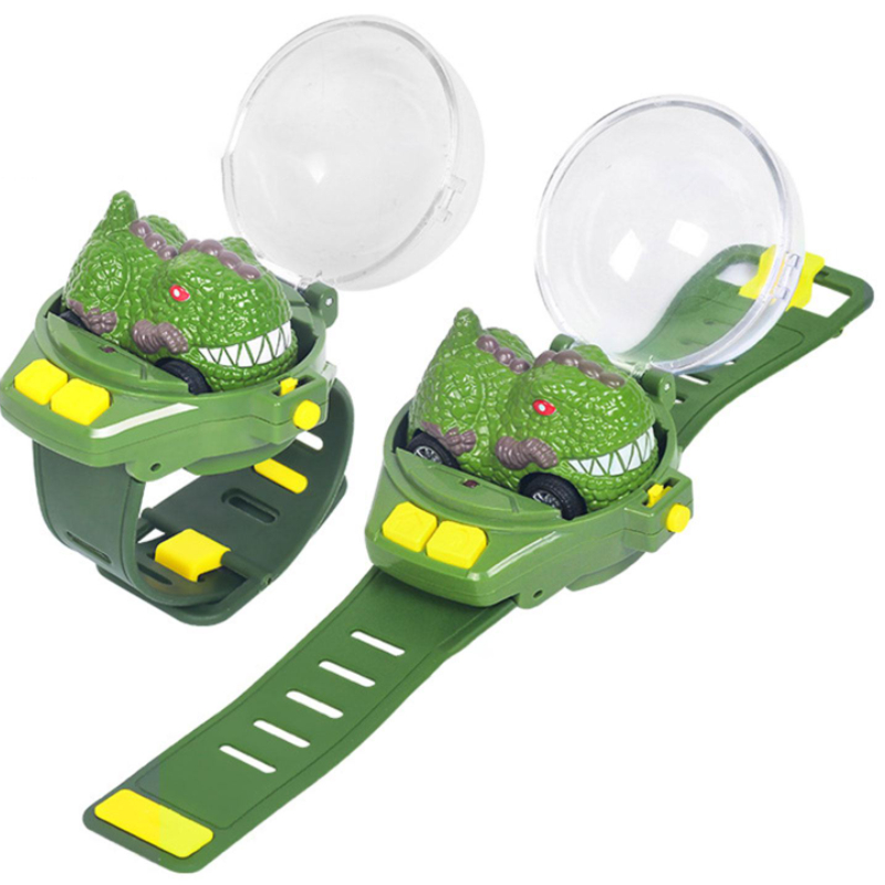 New Children's Dinosaur Toys Alloy Watch Remote Control Car Mini Small Car Watch Remote Control Car Boy Toys Gifts Hot Sales