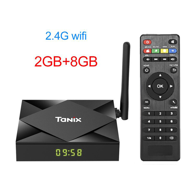 Smart TV Box Android 10 4GB RAM Allwinner H616 Quad Core Android 10.0 TV Box H.265 4K Media player 2GB