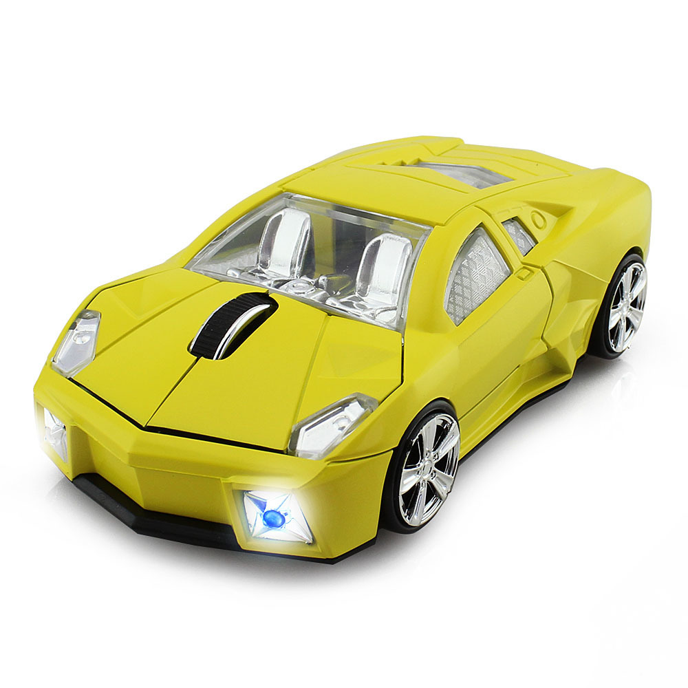 Sport Car Shaped Wireless Mouse 1600DPI USB Optical Computer Mouse Mini 3D Gaming Mice With Mouse Pad For PC Laptop