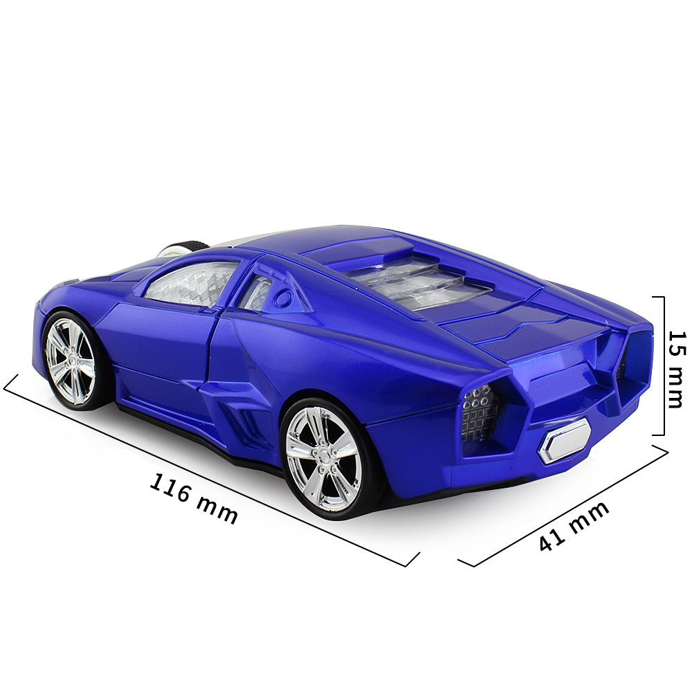 Sport Car Shaped Wireless Mouse 1600DPI USB Optical Computer Mouse Mini 3D Gaming Mice With Mouse Pad For PC Laptop