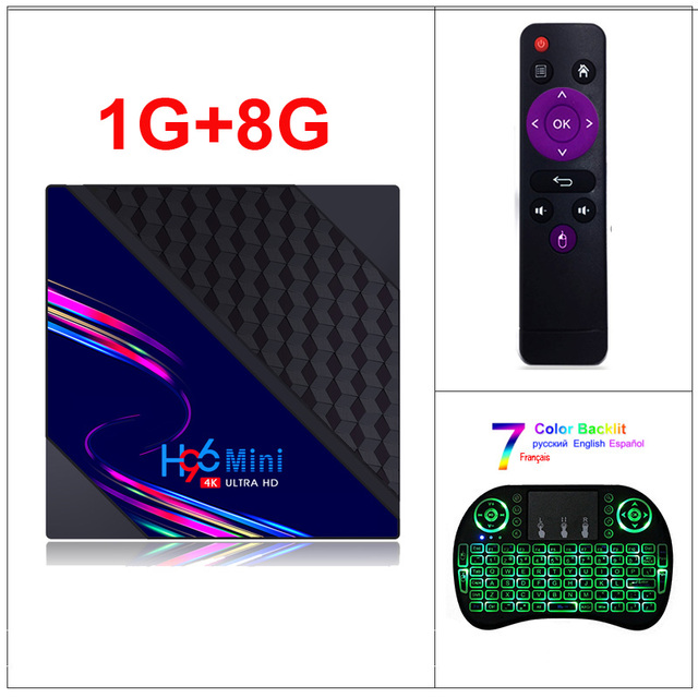 Mini V8 Smart TV Box Android 10 2GB RAM 16GB Support 1080p 4K Google Play Media Player Set top Box
