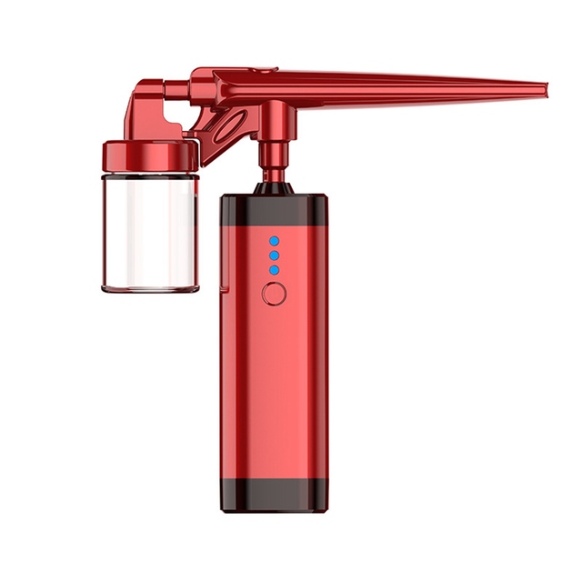 USB Air Compressor Kit Air-Brush Paint Spray Gun Airbrush 50ml Rechargeable Water Filling Nano Fog Mist Sprayer Beauty Tool