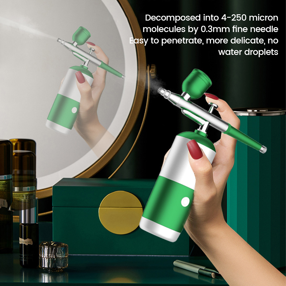 Airbrush Kit Airbrush Compressor Spray Pump Dual Action Handheld Airbrush Gun for FX Makeup Tattoo Painting Rechargeable USB