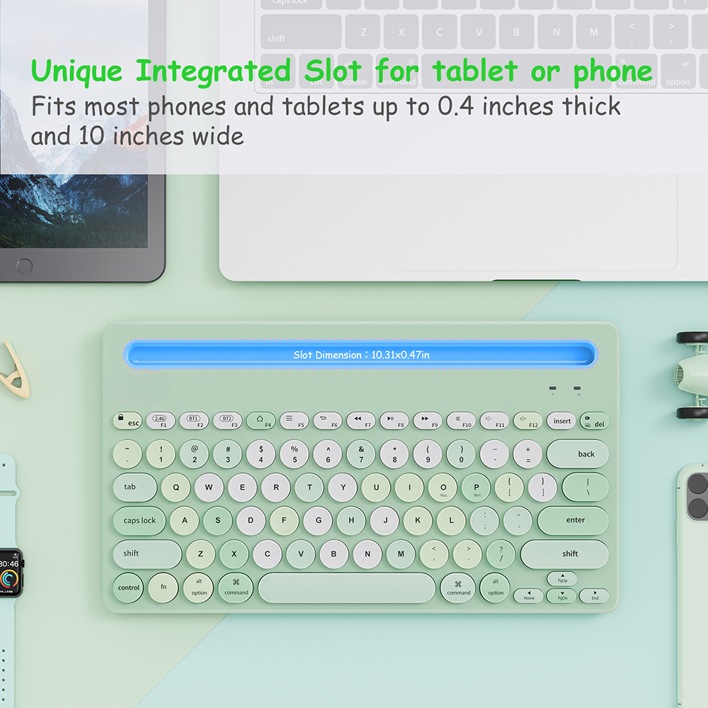 Mini Portable 2.4G Wireless Keyboard Bluetooth Keyboard Dual Modes For ipad Phone Tablet Keyboard For Android ios Window