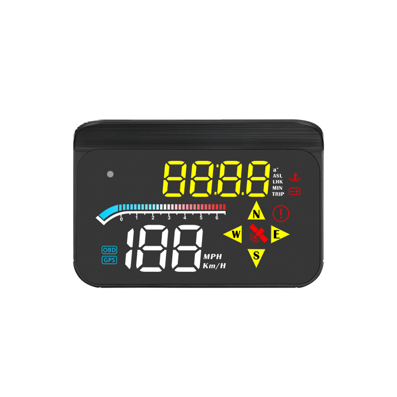 M17 OBD HUD Car GPS Digital Speedometer Projector Auto Fuel Consumption Head-up Display Projection On All Cars