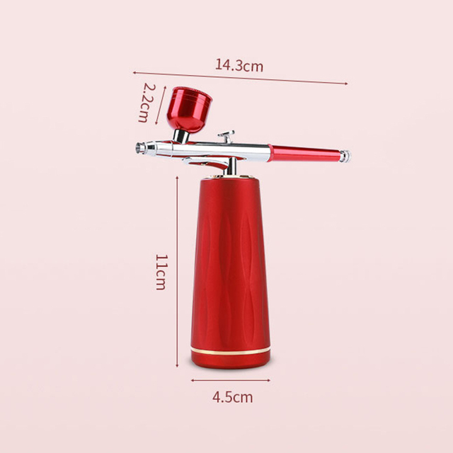 Facial Airbrush Water Oxygen Injector Machine Compressor Nano Fog Mist Sprayer Makeup Infusion Apparatus Cake Nail Art Spray Gun
