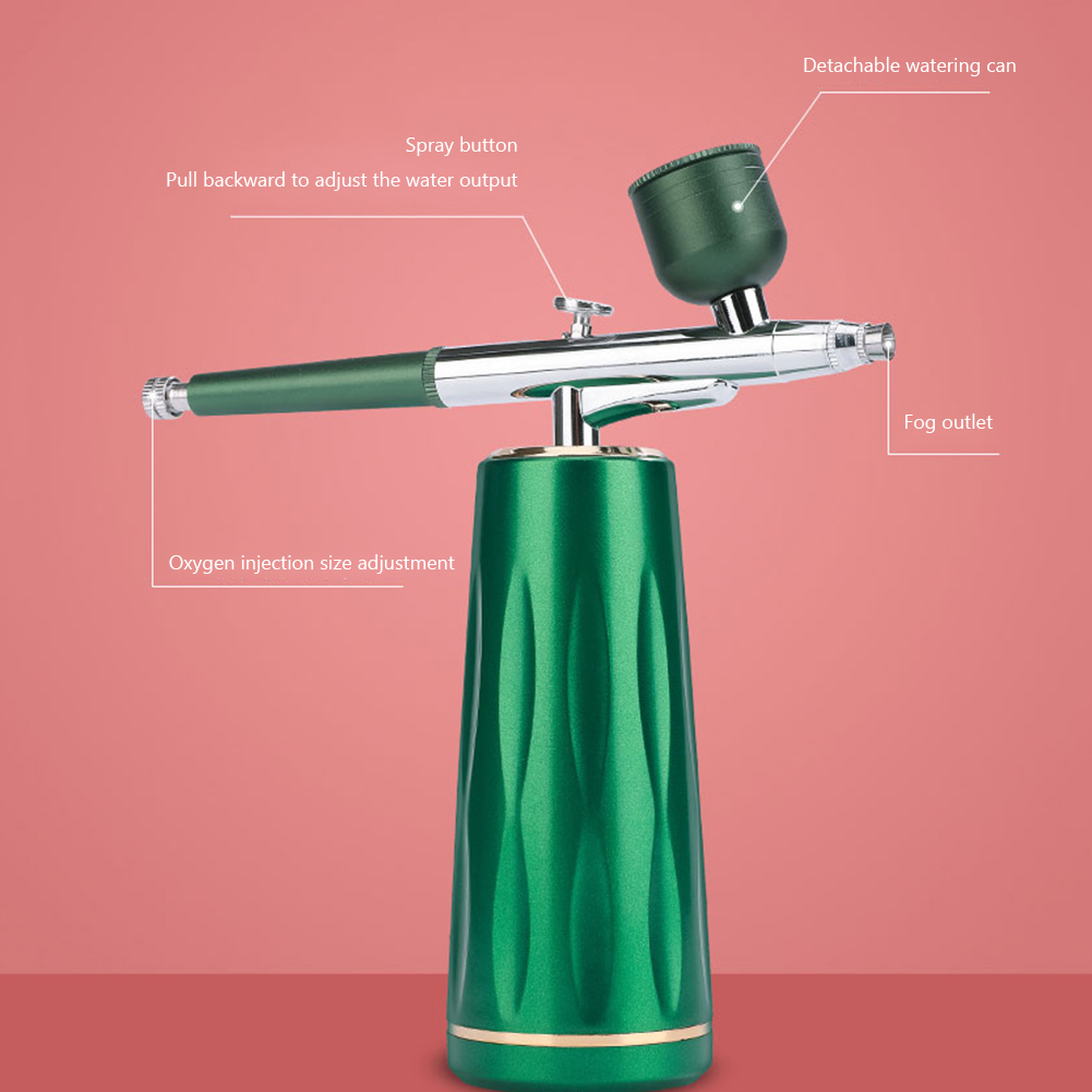 Facial Airbrush Water Oxygen Injector Machine Compressor Nano Fog Mist Sprayer Makeup Infusion Apparatus Cake Nail Art Spray Gun