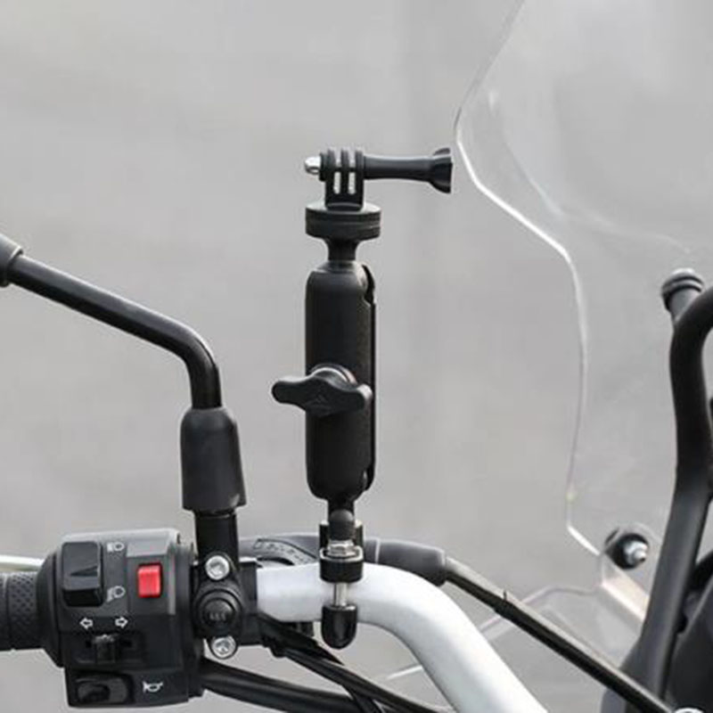 Gopro Handlebar Support Motorcycle Sports Camera Mount Go Pro Ram Mount Motorcycle Mirror Pole Bracket Moto Bicycle Holder