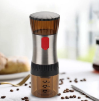 Portable Electric Coffee Beans Grinder Salt & Pepper Mill Automatic Beans Mill for Camping Kitchen Office BBQ Cafe