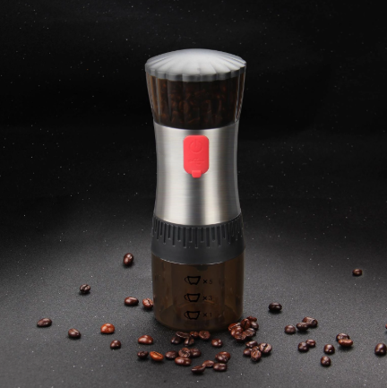 Portable Electric Coffee Beans Grinder Salt & Pepper Mill Automatic Beans Mill for Camping Kitchen Office BBQ Cafe