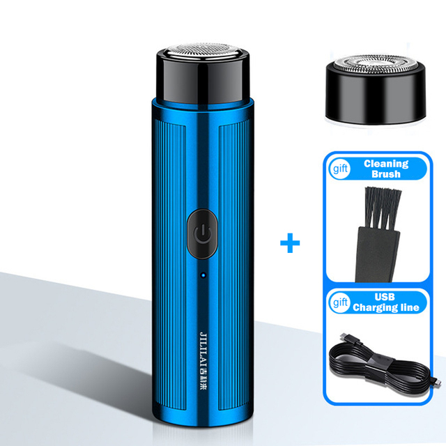 Men's Mini Electric Razor Shaver Hair Removal Beard Trimmer Shaving Machine Hair Remover USB Charging Portable Epilators