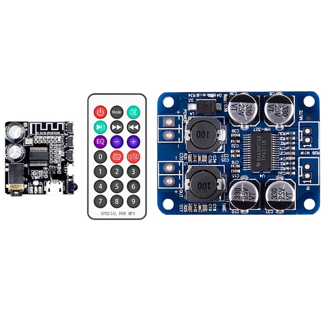 DC 8-26V TPA3118 PBTL Mono Digital Amplifier Board AMP Module With  VHM-314 Bluetooth 5.0 Mp3 Lossless Decoder Board