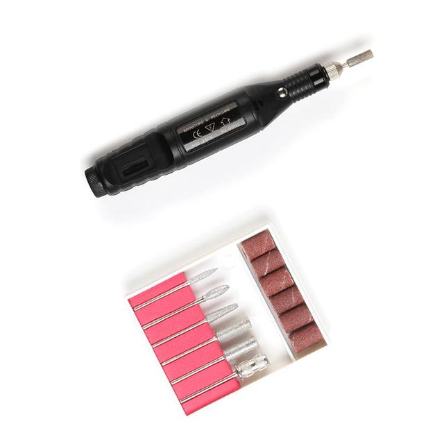 Mini Electric Grinder Drill Tool Nail Gel Polish Removing Drill Manicure Machine Rotary DIY Electric Engraving Pen Carve Tool