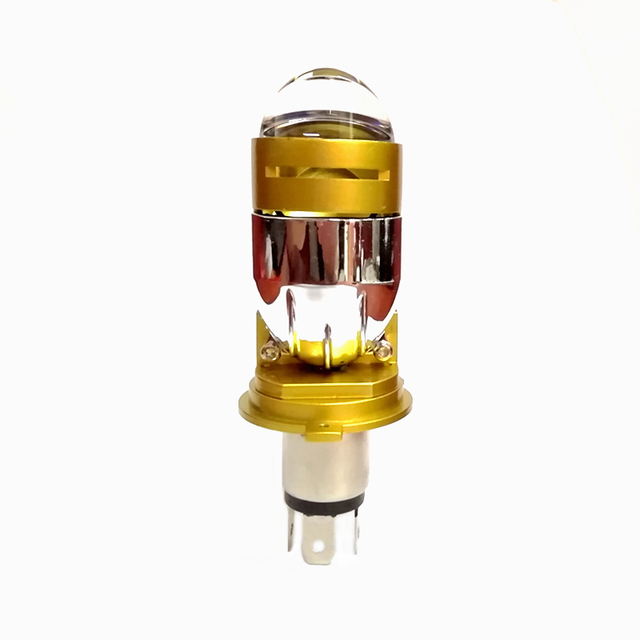2pcs Dual Lens H4 LED 80W Car Headlight Mini LED H4 Projector Lens Hi/Low Beam Auto Lamp Plug-in-Play Turbo Fan Car Motorcycle Bulbs