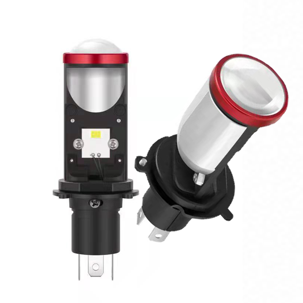 2pcs 60W Lamp H4 LED Mini Car Headlight LED Projector Lens H4 Hi/Low Beam Lamp for Cars Motorcycles Automotivo Fog Lights Plug& Play