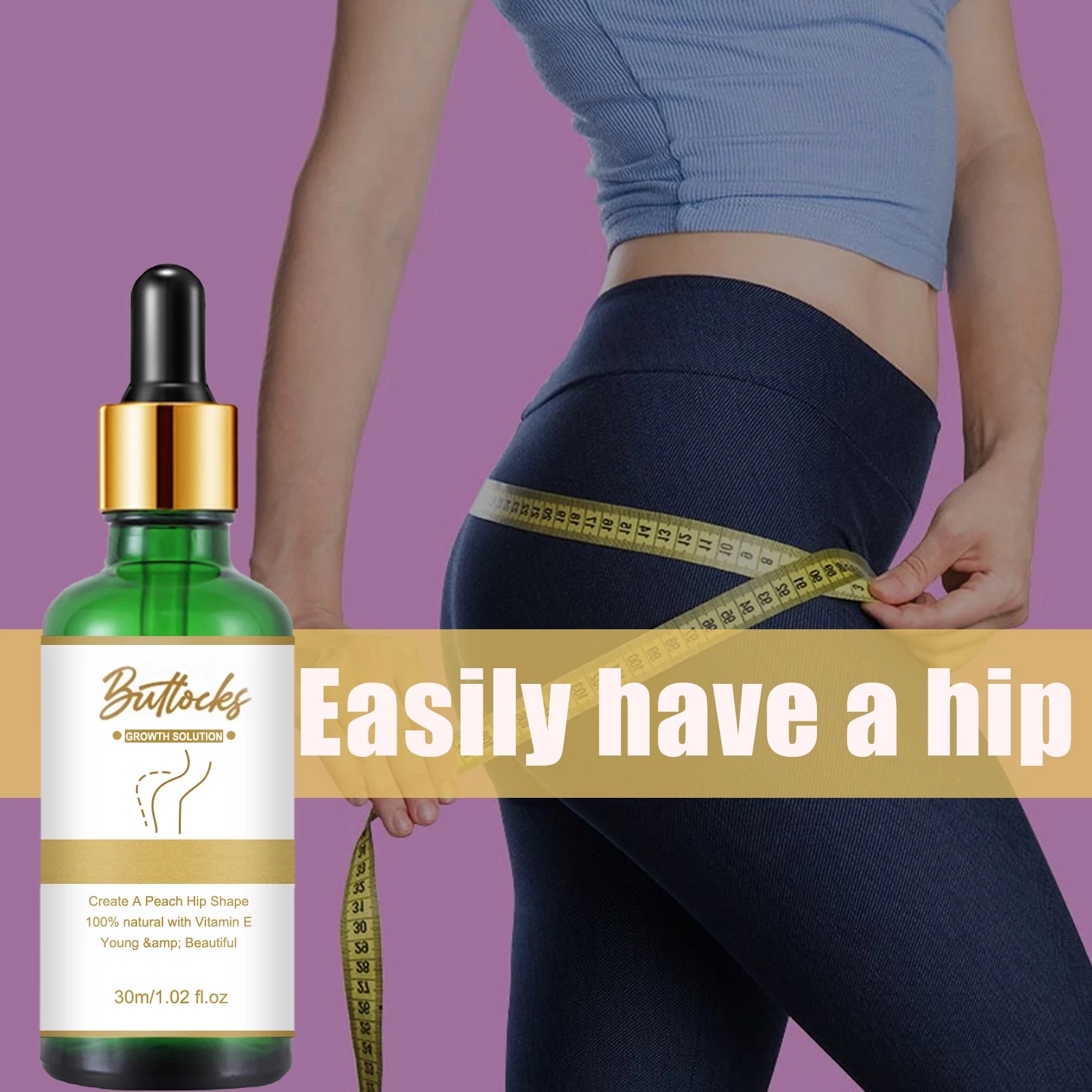 Sexy Hip Buttock Enlargement Essential Oil Cream Effective Lifting & Firming Hip Lift Up Butt Beauty