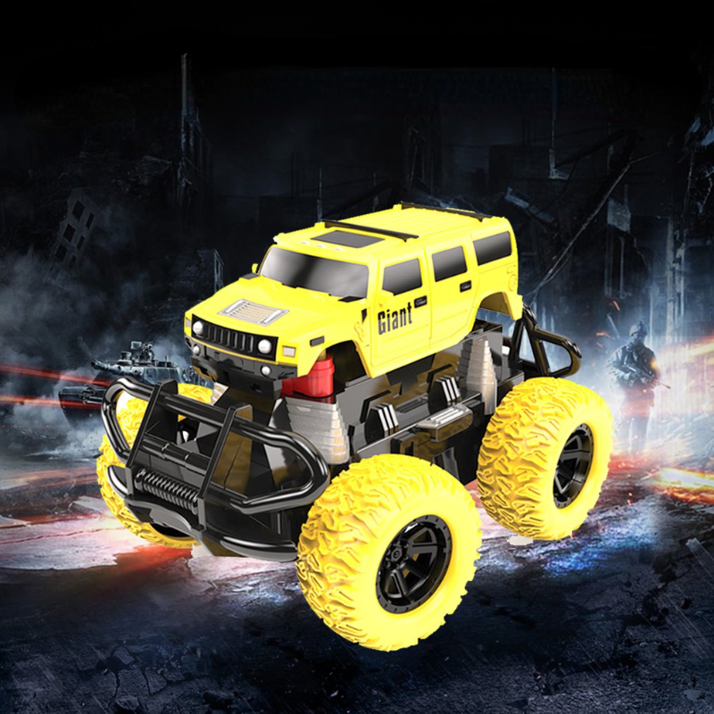 1:28 Mini RC Off-road Car Pull Back Model Electric All Terrain Climbing Truck Drift Super Speed Vehicle Toys For Children