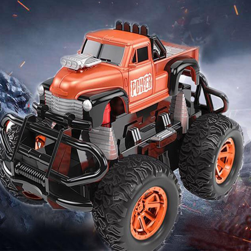 1:28 Mini RC Off-road Car Pull Back Model Electric All Terrain Climbing Truck Drift Super Speed Vehicle Toys For Children