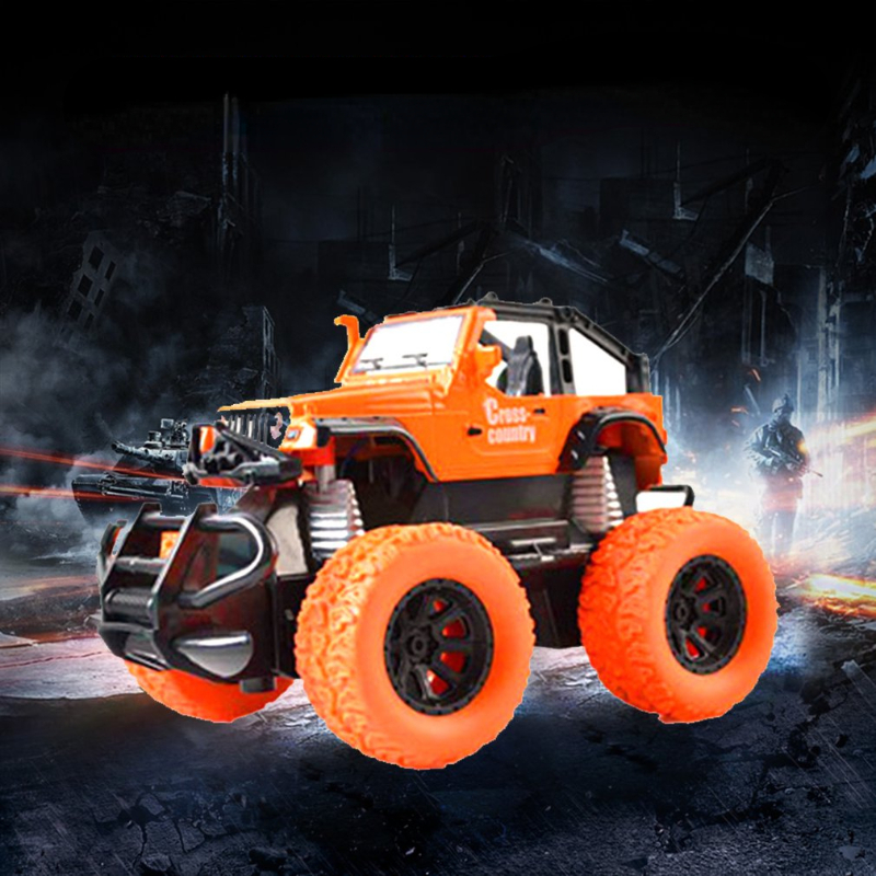 1:28 Mini RC Off-road Car Pull Back Model Electric All Terrain Climbing Truck Drift Super Speed Vehicle Toys For Children