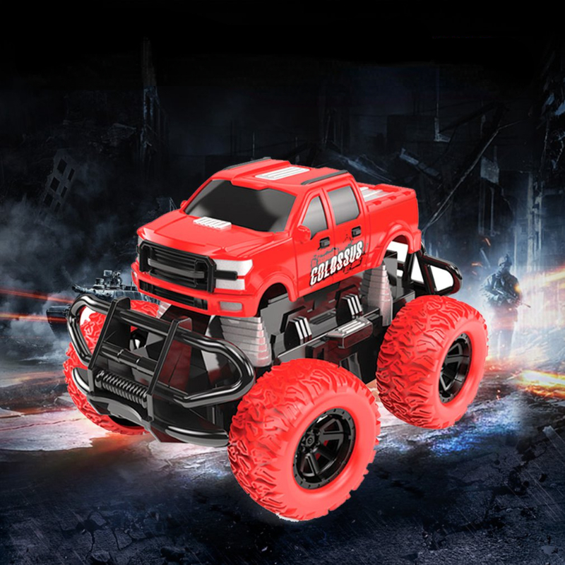 1:28 Mini RC Off-road Car Pull Back Model Electric All Terrain Climbing Truck Drift Super Speed Vehicle Toys For Children