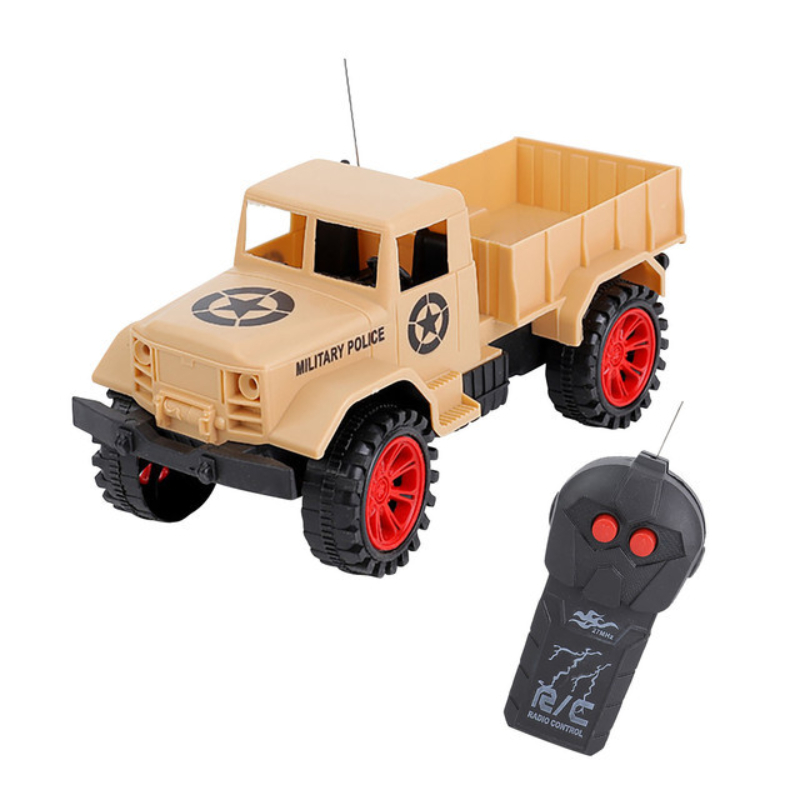 Military Pickup Truck Electric Remote Control Vehicle Simulation RC Car Model Two Way RC Toys For Boys
