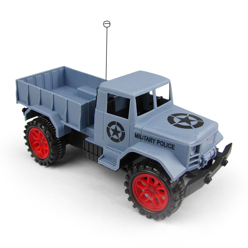 Military Pickup Truck Electric Remote Control Vehicle Simulation RC Car Model Two Way RC Toys For Boys