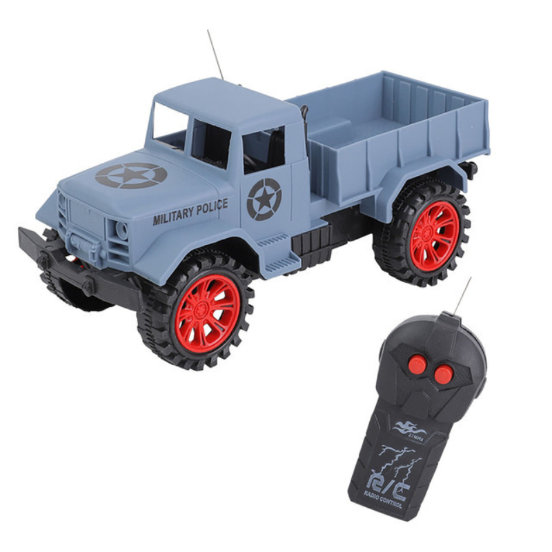 Military Pickup Truck Electric Remote Control Vehicle Simulation RC Car Model Two Way RC Toys For Boys