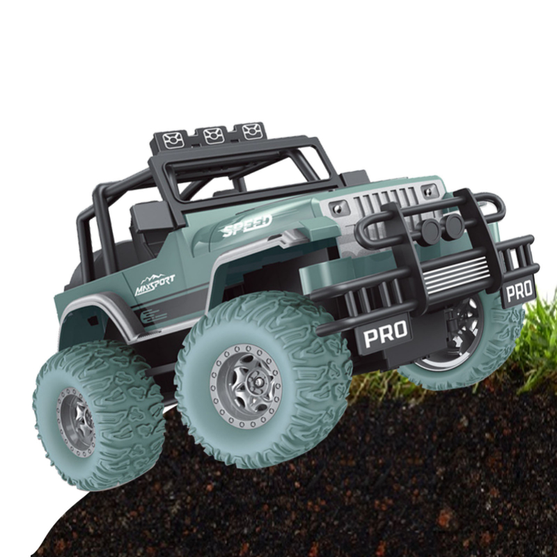 Cool Remote Control Car With Light All Terrains Off Road RC Vehicle Truck Crawler Rechargeable Car Toy For Boys Kids And Adults