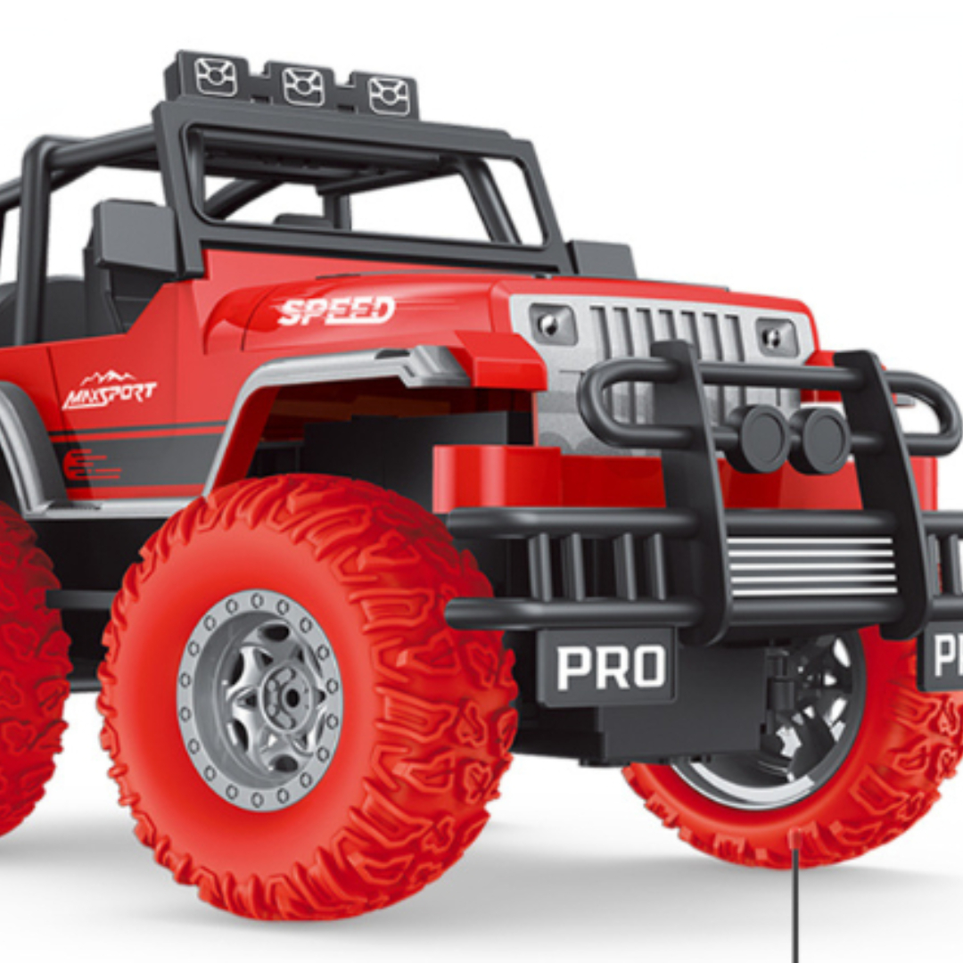 Cool Remote Control Car With Light All Terrains Off Road RC Vehicle Truck Crawler Rechargeable Car Toy For Boys Kids And Adults