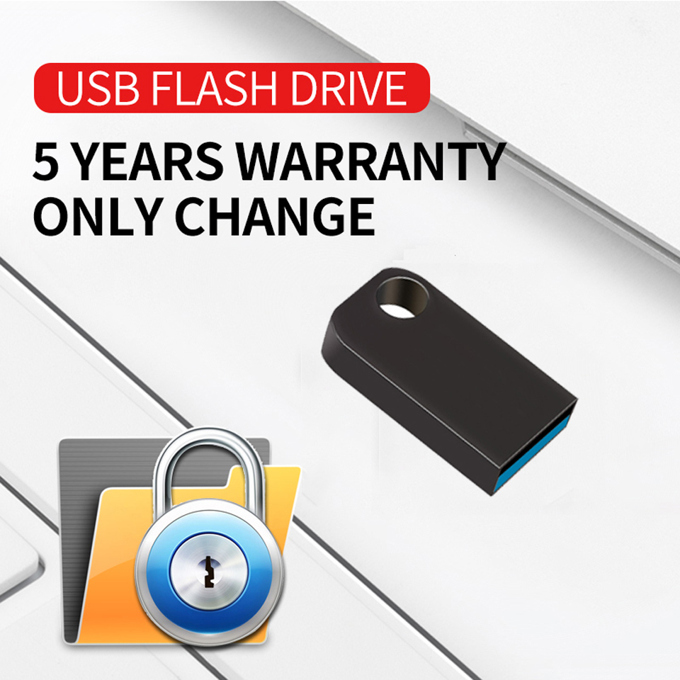 High Speed USB Flash Drive USB3.0 Fash Drive Super Mini Memory Stick U Disk cle usb Best Gift  Memory Stick Metal Pen Drive
