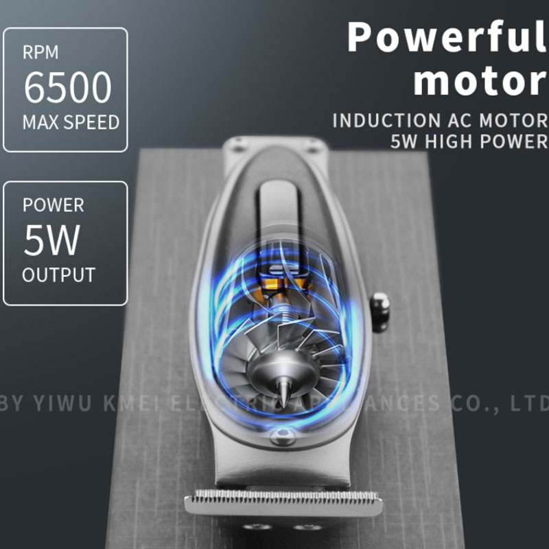 KM1945 LCD powerful barber shop hair trimmer for men electric beard trimmer rechargeable clipper hair cutting machine