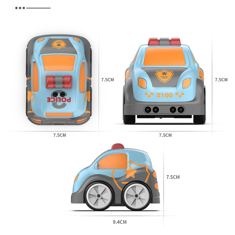 RC Intelligent Sensor Remote Control Cartoon Mini Car Radio Controlled Electric Cars Mode Smart Music Light Toys for Children