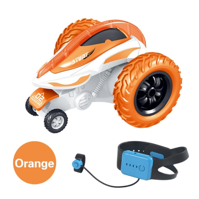 Kids Watch Sensor Roll Flip Stunt RC Car 360 Degree Drift Robot Toy  Remote Control Toys