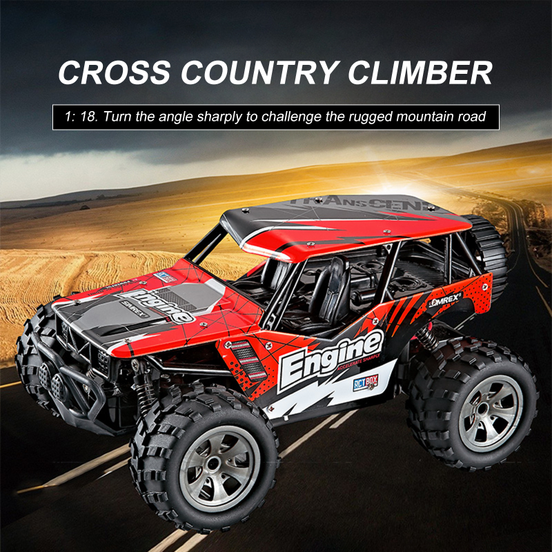 Speed RC Car 1/18 Scale All Terrains Off Road Crawler Truck Remote Control Electric Car Toys