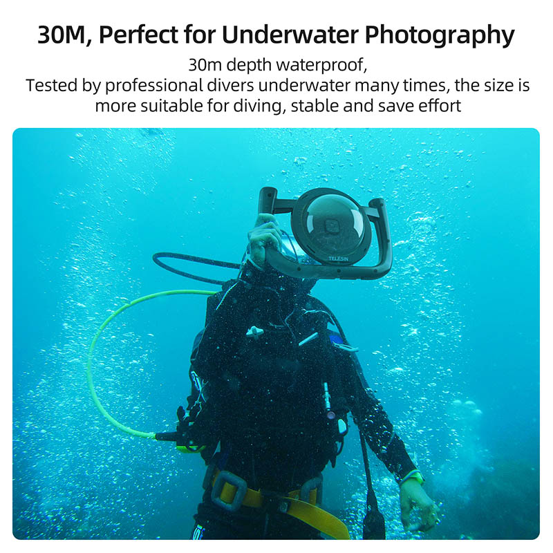 Waterproof Handheld Diving Rig Stabilizer for Underwater Camera Housing for GoPro Hero 5 6 7 8 9 10 DJI Osmo Action Dome