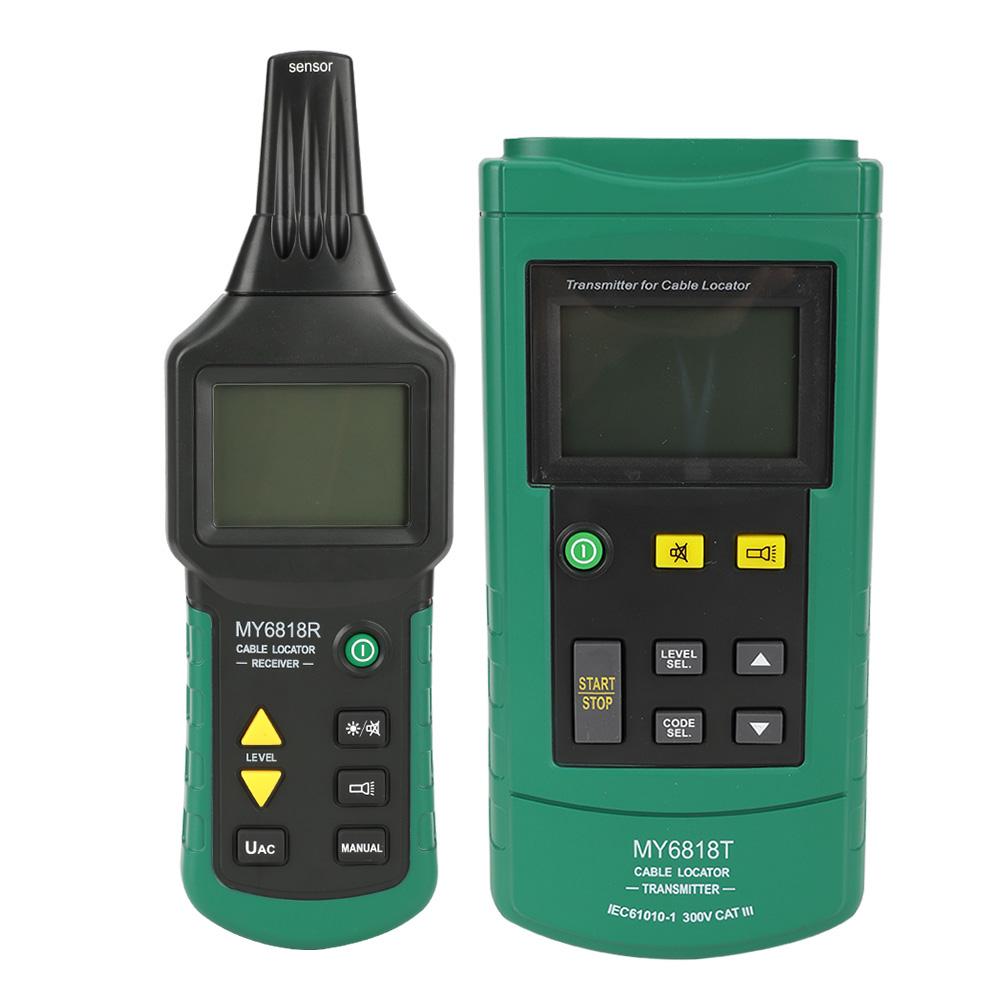 MY6818  Cable Locator 12V-400V AC/DC Wire Cable Locator Metal Pipe Detector Line Tracker Network Tracking Device