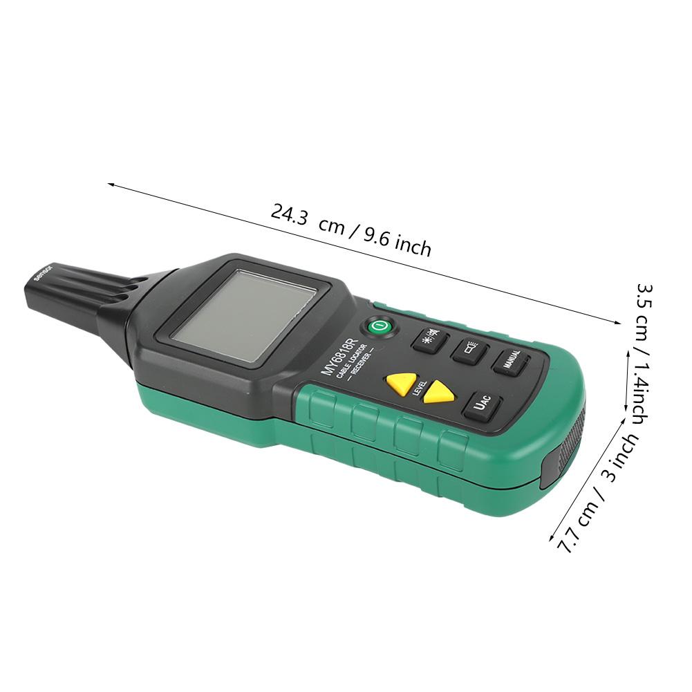 MY6818  Cable Locator 12V-400V AC/DC Wire Cable Locator Metal Pipe Detector Line Tracker Network Tracking Device