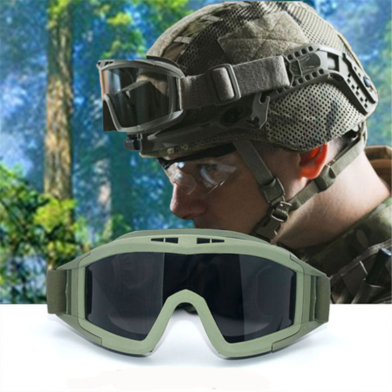 Windproof Army Motorcycle Wargame Glasses Military Shooting Sunglasses Tactical Goggles Equipment