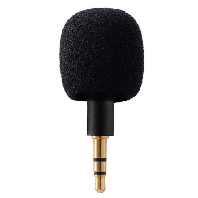 Portable Mini Microphone Mic 3.5mm Aux 4 Pole Metal Capacitance Microphone for Mobile Phone Computer Laptop PC Recording