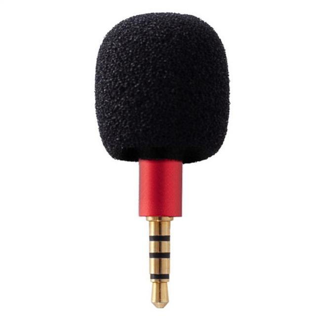 Portable Mini Microphone Mic 3.5mm Aux 4 Pole Metal Capacitance Microphone for Mobile Phone Computer Laptop PC Recording
