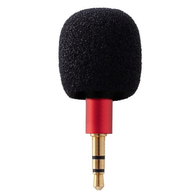 Portable Mini Microphone Mic 3.5mm Aux 4 Pole Metal Capacitance Microphone for Mobile Phone Computer Laptop PC Recording