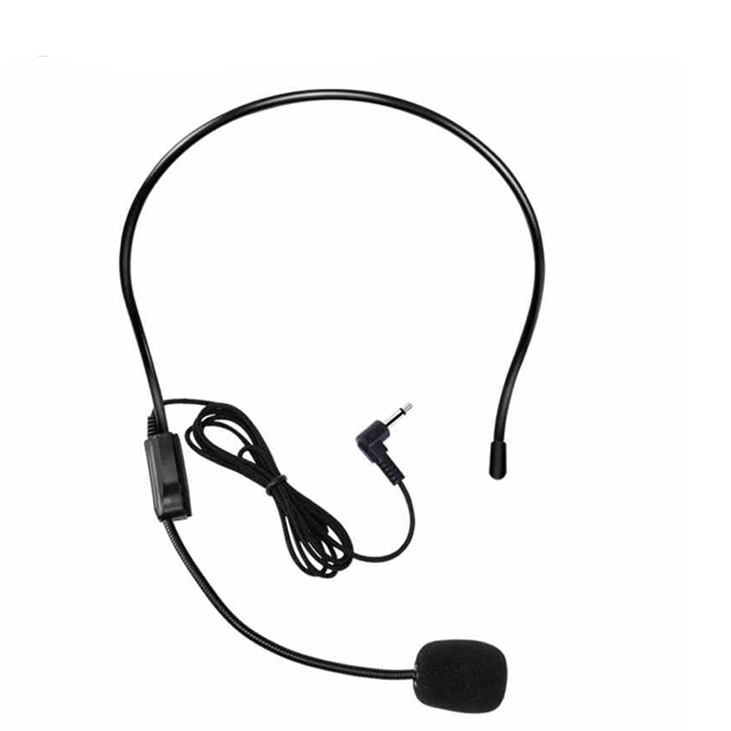 3.5mm head-mounted wired microphone Loudspeaker lavalier microphone Handsfree Teacher Microphone for Teaching Tour Guide