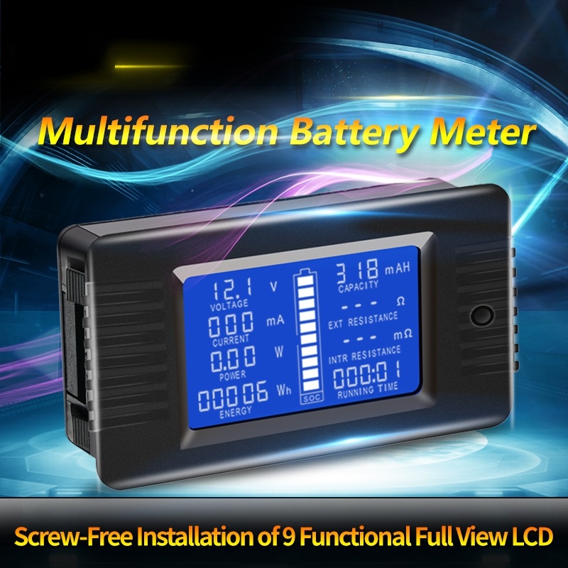 PZEM013 DC 0-200V 10A Voltmeter Ammeter Car Battery Tester Capacity resistance electricity Voltage Meter monitor 12v 24v 48v 96v