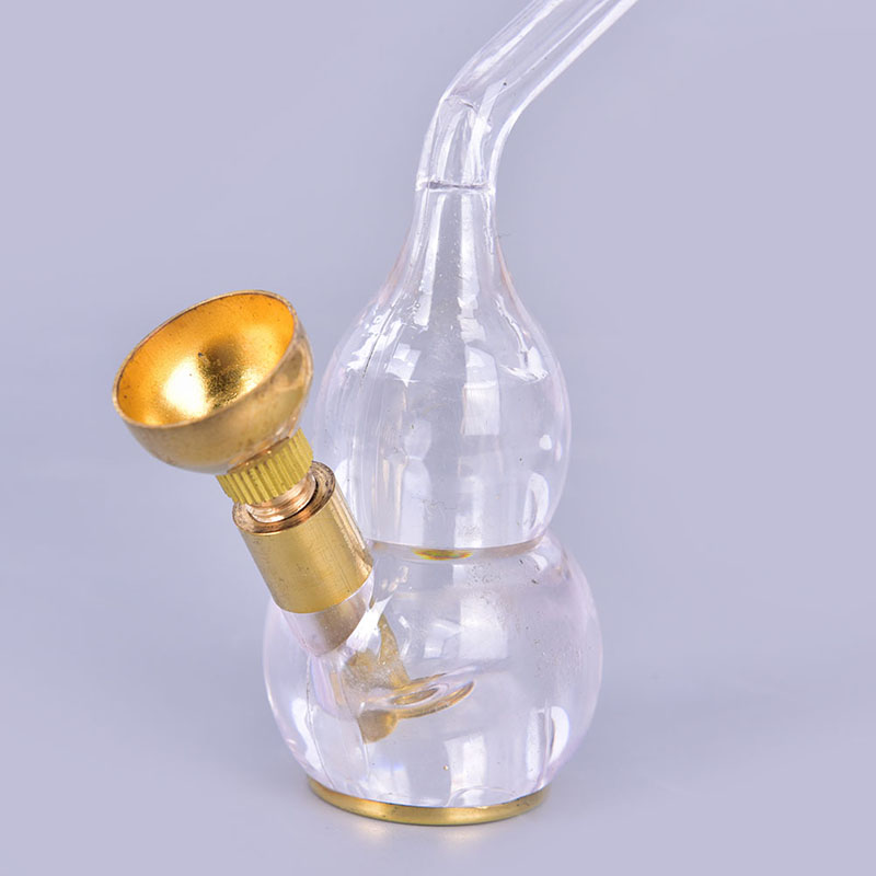Mini Hookah Tobacco Smoking Pipes Gift Creative Metal Cigarette Holder Acrylic Water Pipe Kitchen Dining room appliances
