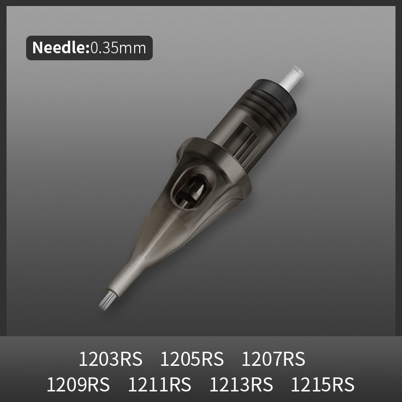 Disposable Tattoo Needles 1pc Round Shader Sterilized Safety Cartridge Tattoo Needle with Membrane Tattoo Needle Cartridge